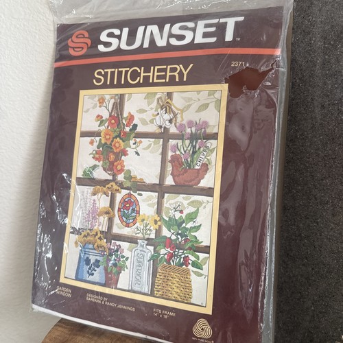 Sunset stitchery garden - stitchery,