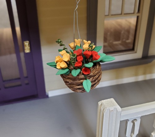 Dollhouse flowers hanging - flowers,